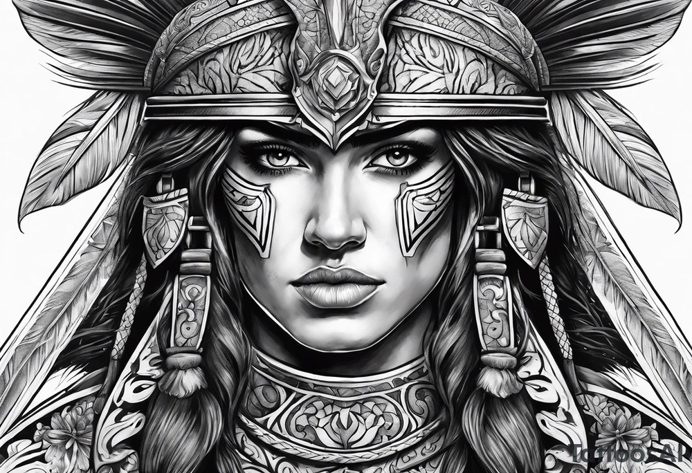 Spanish warrior tattoo idea