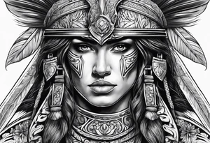 Spanish warrior tattoo idea