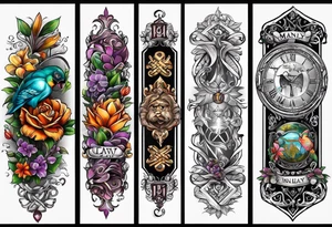 Children and grandchildren names manly tattoo on my forearm tattoo idea