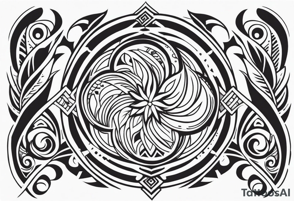 hawaian tribal tattoo idea