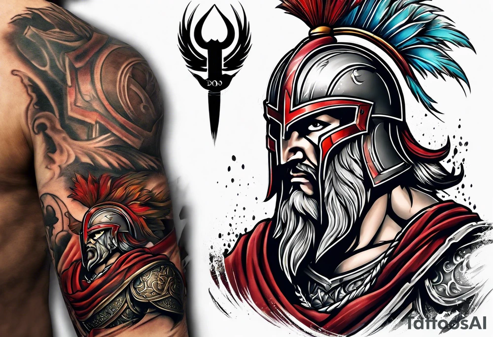 Biblical spartan tattoo idea