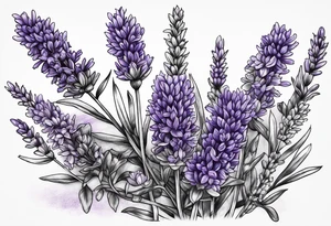 Lavender bundle tattoo idea
