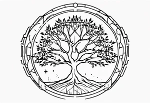 Gondor tree and star wars Jedi tattoo idea