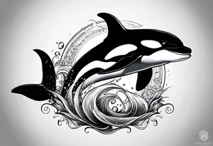 Orca tattoo idea