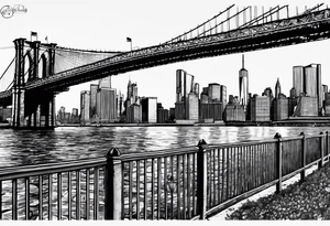 Brooklyn skyline tattoo idea