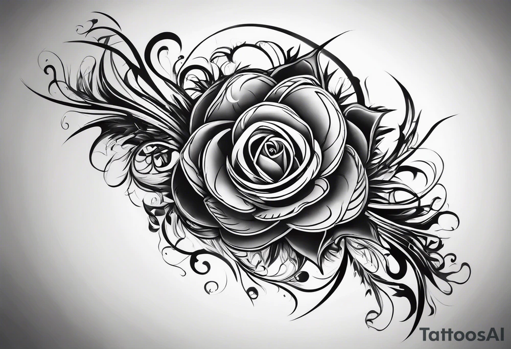 extreme twisted detangled pain arm tattoo idea