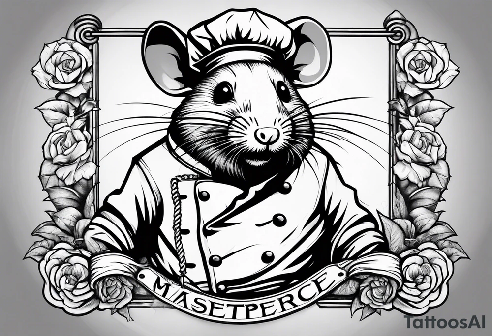 Rat chef prison tattoo idea