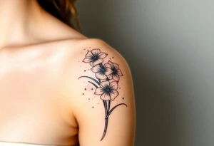 Quotes, paintbrushes, Gladiolus tattoo idea