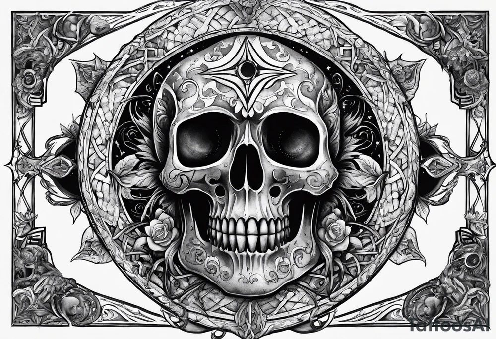 death and beauty, Eldridge horror, astrology tattoo idea