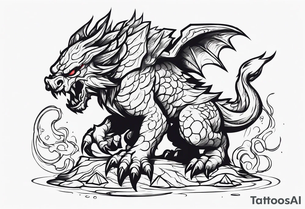 Dungeons and dragons monster tattoo idea