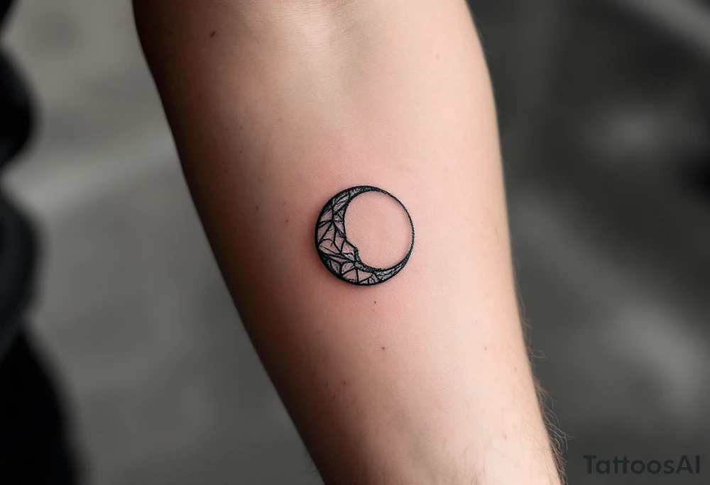 Silver Dot of the Moon – A cool-toned silver dot representing lunar energy and intuition. tattoo idea