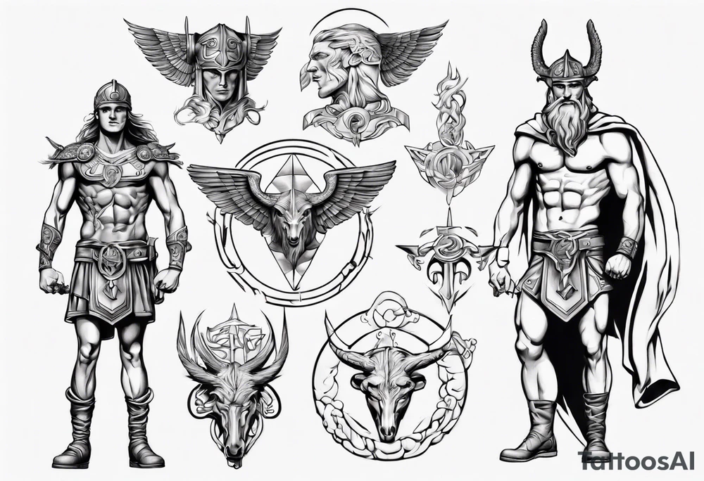 Norse god hermes tattoo idea