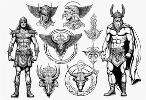 Norse god hermes tattoo idea