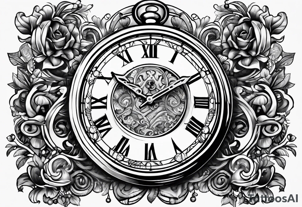 Time is money tattoo idea