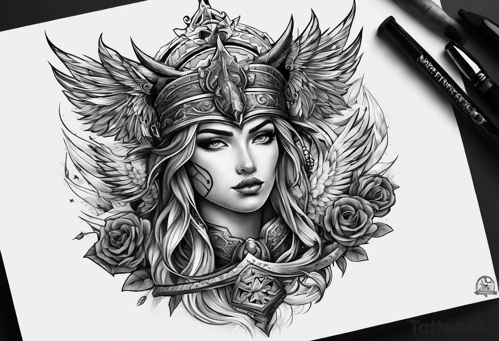 Valhalla world tattoo idea