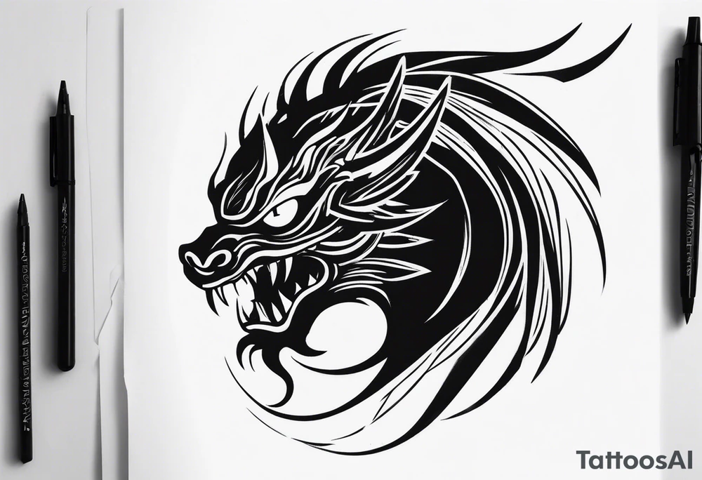 a shadow monster tattoo idea