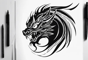 a shadow monster tattoo idea