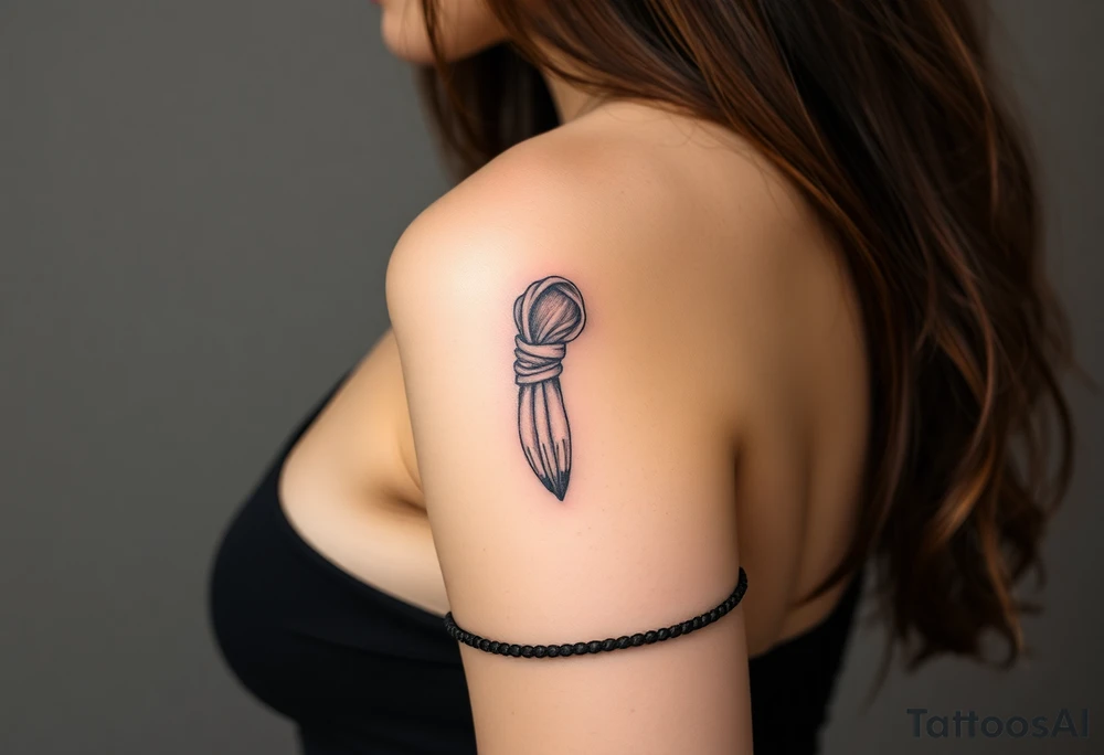 Woman tied up tattoo idea