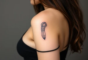 Woman tied up tattoo idea