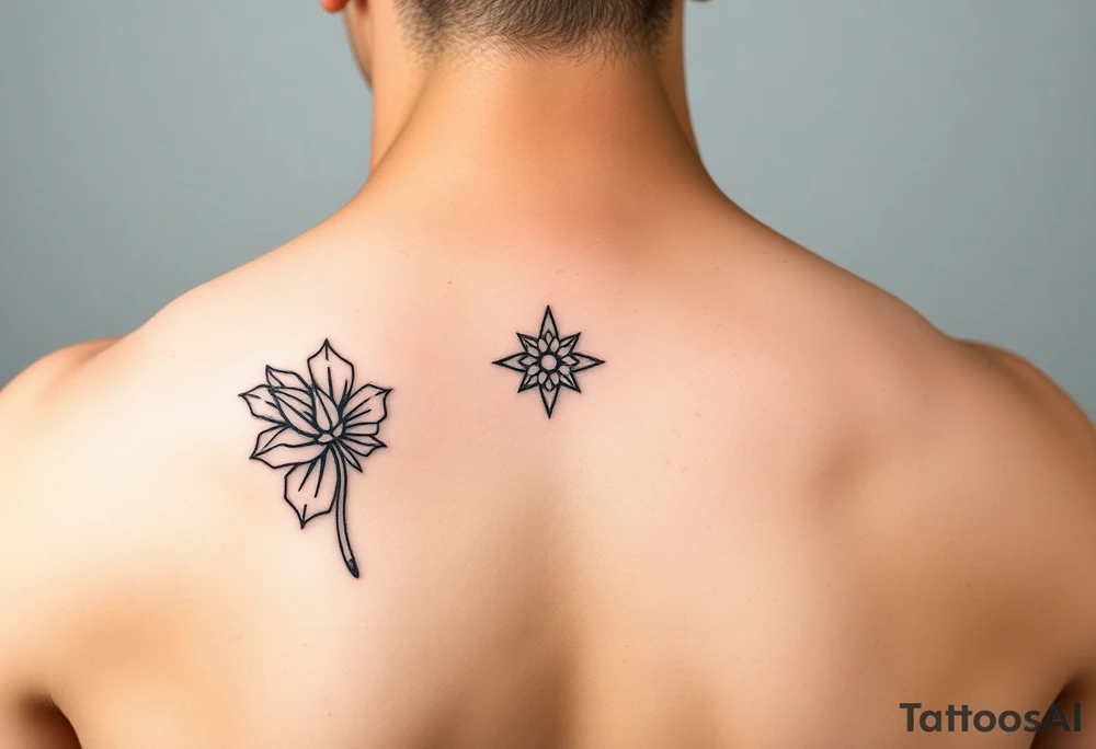 Simple abstract feminine tattoo tattoo idea