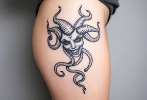 Big headed Medusa tattoo idea