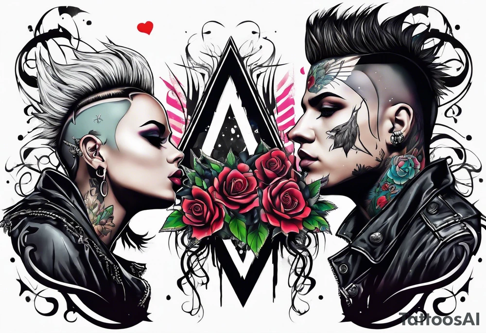 Punk grunge tattoo idea