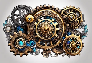 steam punk, Gears, Autism tattoo idea