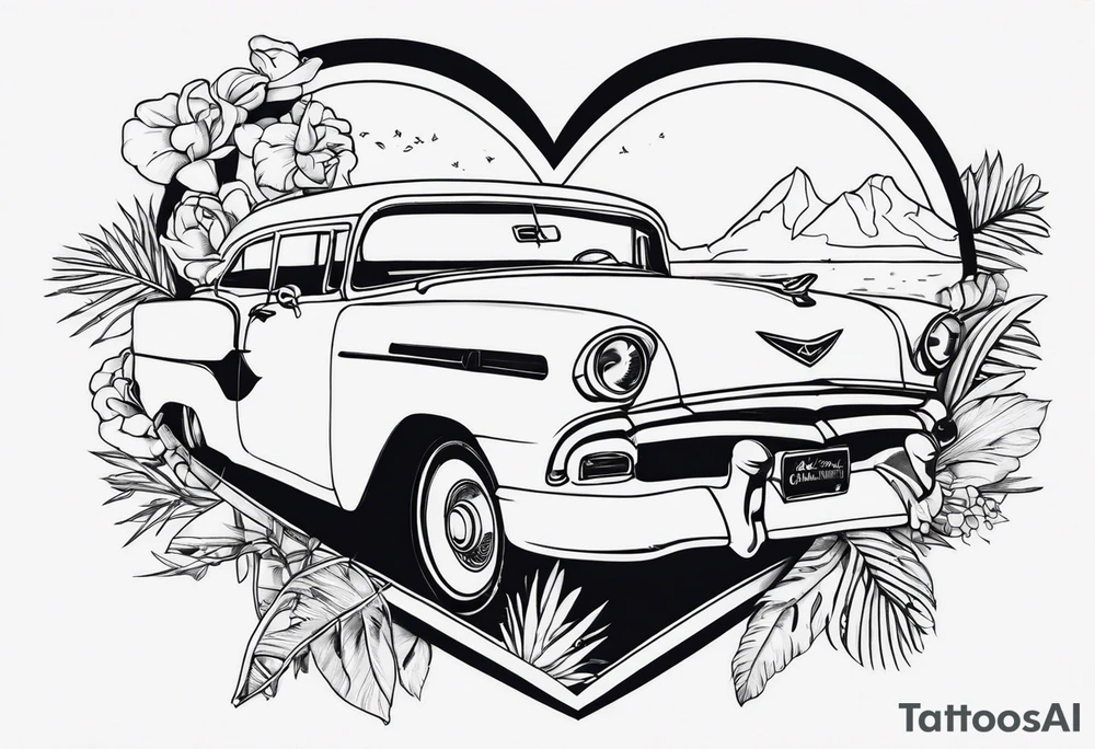 Cuba & Arizona 
 inside a heart tattoo idea