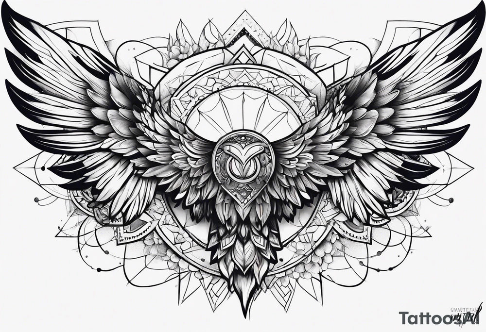 something to combine with wings tattoo idea