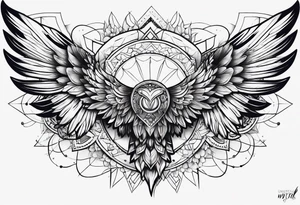 something to combine with wings tattoo idea