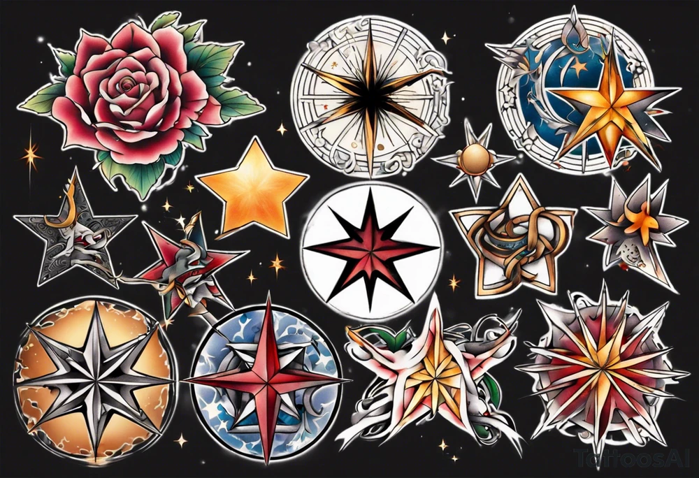Star tattoo tattoo idea