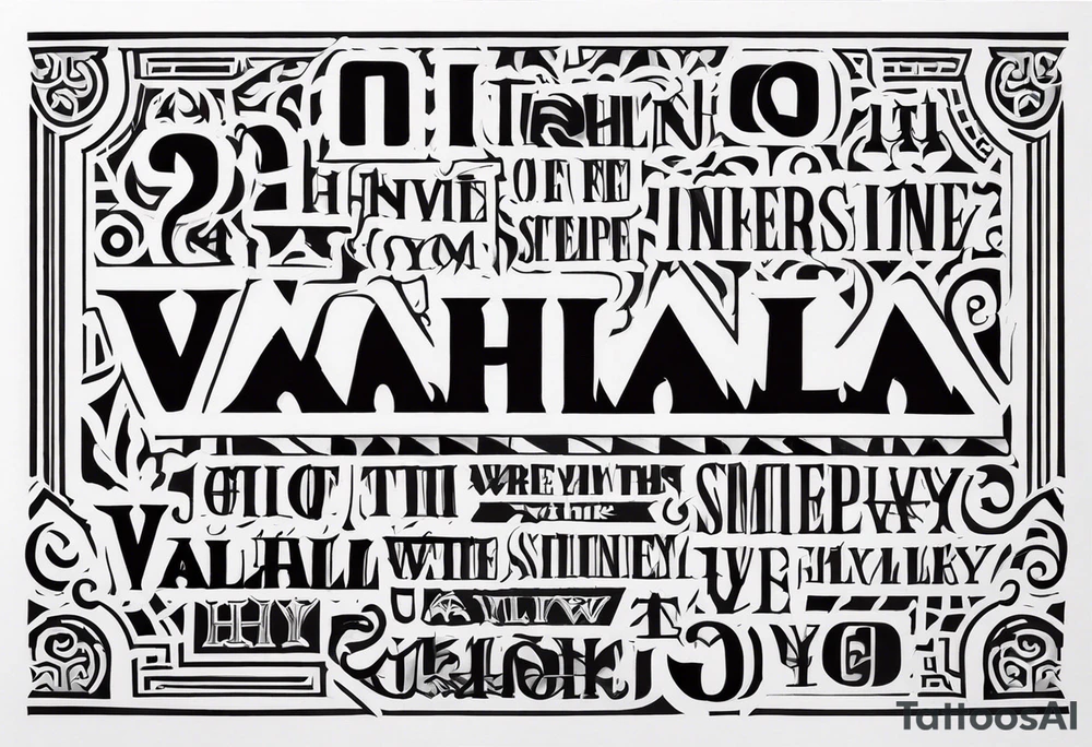 Valhalla steps tattoo idea