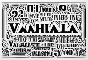Valhalla steps tattoo idea