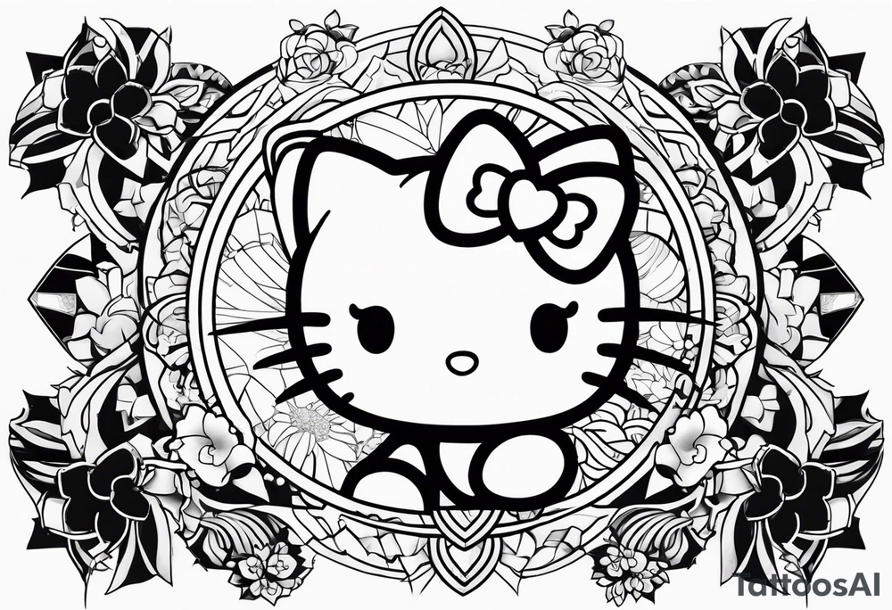 hello kitty tattoo idea