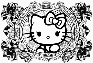 hello kitty tattoo idea