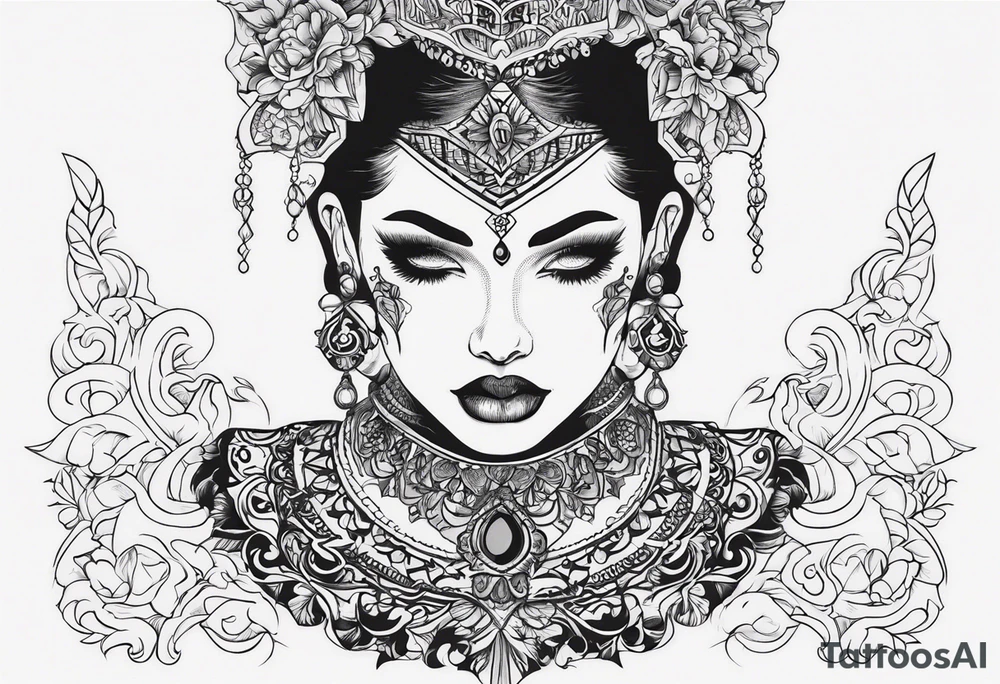 SORRY NOT SORRY under the neck tattoo idea