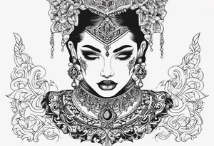 SORRY NOT SORRY under the neck tattoo idea