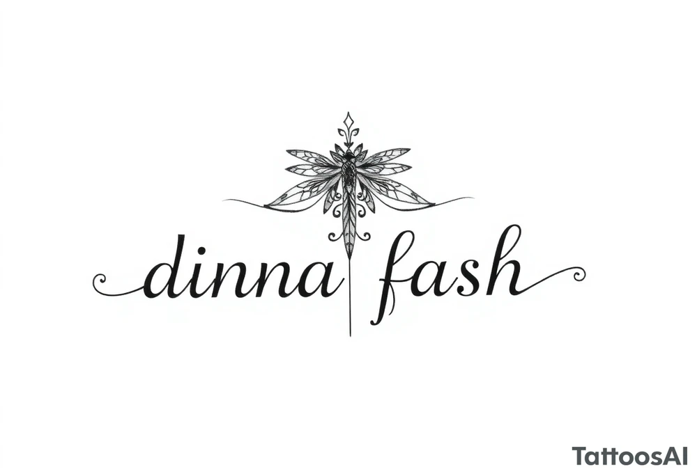 dinna fash. Style celtic flower. Dragon fly. Minimaliste. Simple. Sassanach tattoo idea