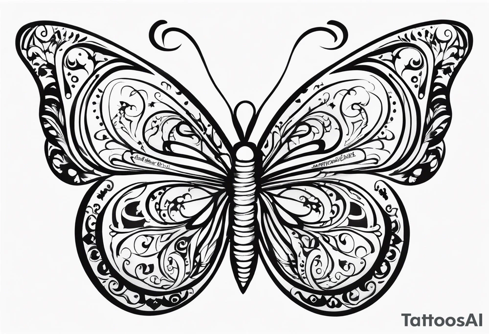 Trauma PTSD butterfly. 1.9.2023 I chose to live. tattoo idea