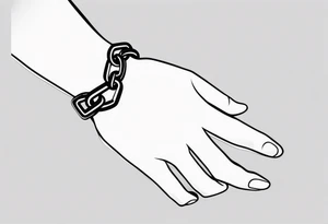 tattoo broken chain on wrist tattoo idea