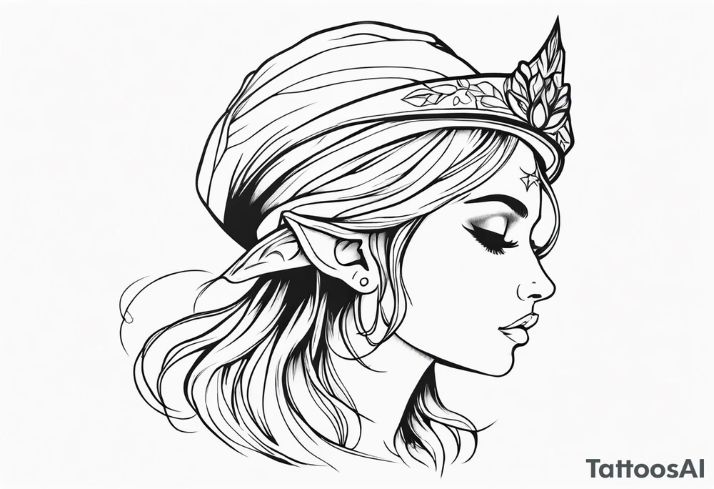 Whimsical Elf tattoo idea