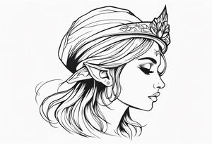 Whimsical Elf tattoo idea