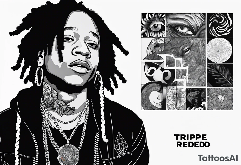 trippie redd album LIFE'S A TRIP music WISH tattoo idea