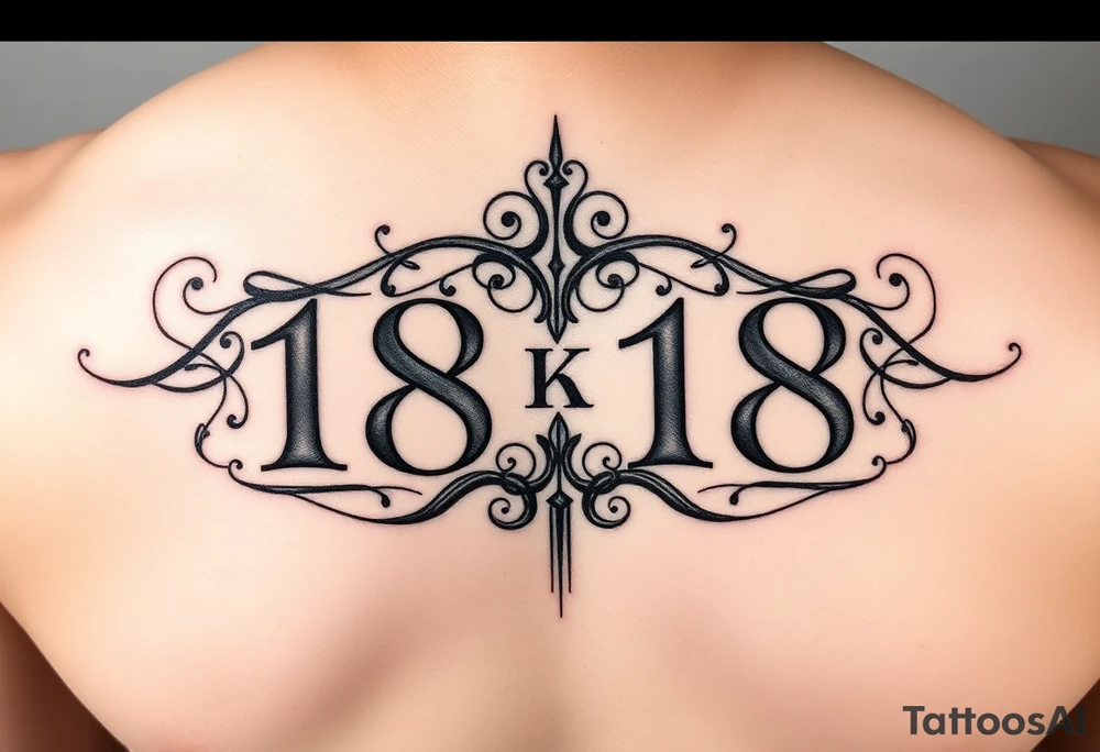 18-18 in roman numerals on the ribs tattoo idea