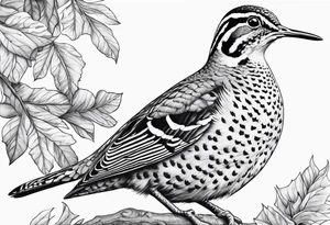 american woodcock tattoo idea
