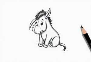 Cute Eeyore wrist tattoo tattoo idea