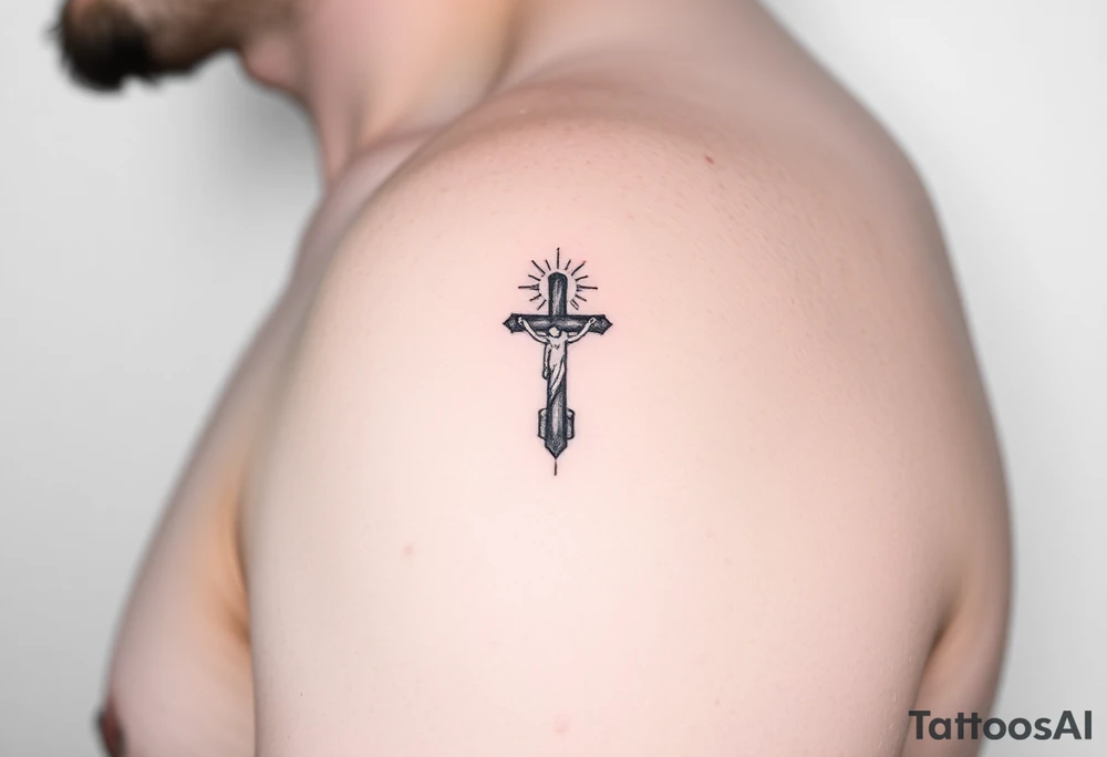 Leftist Christian, political , environmental tattoo on calf or shoulder tattoo idea