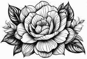 Flower design tattoo idea