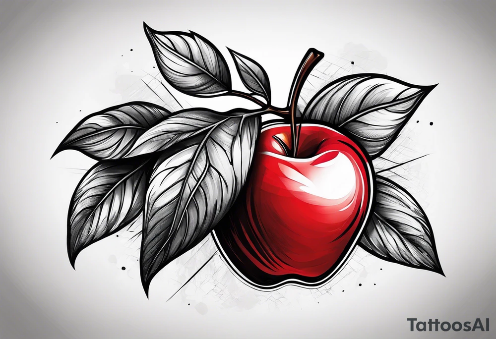 Red Apple tattoo idea