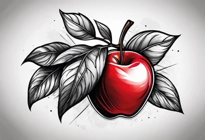 Red Apple tattoo idea